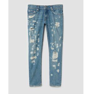 Derek Lam 10 Crosby Mila Mid‎ Rise Girlfriend Distressed Jeans